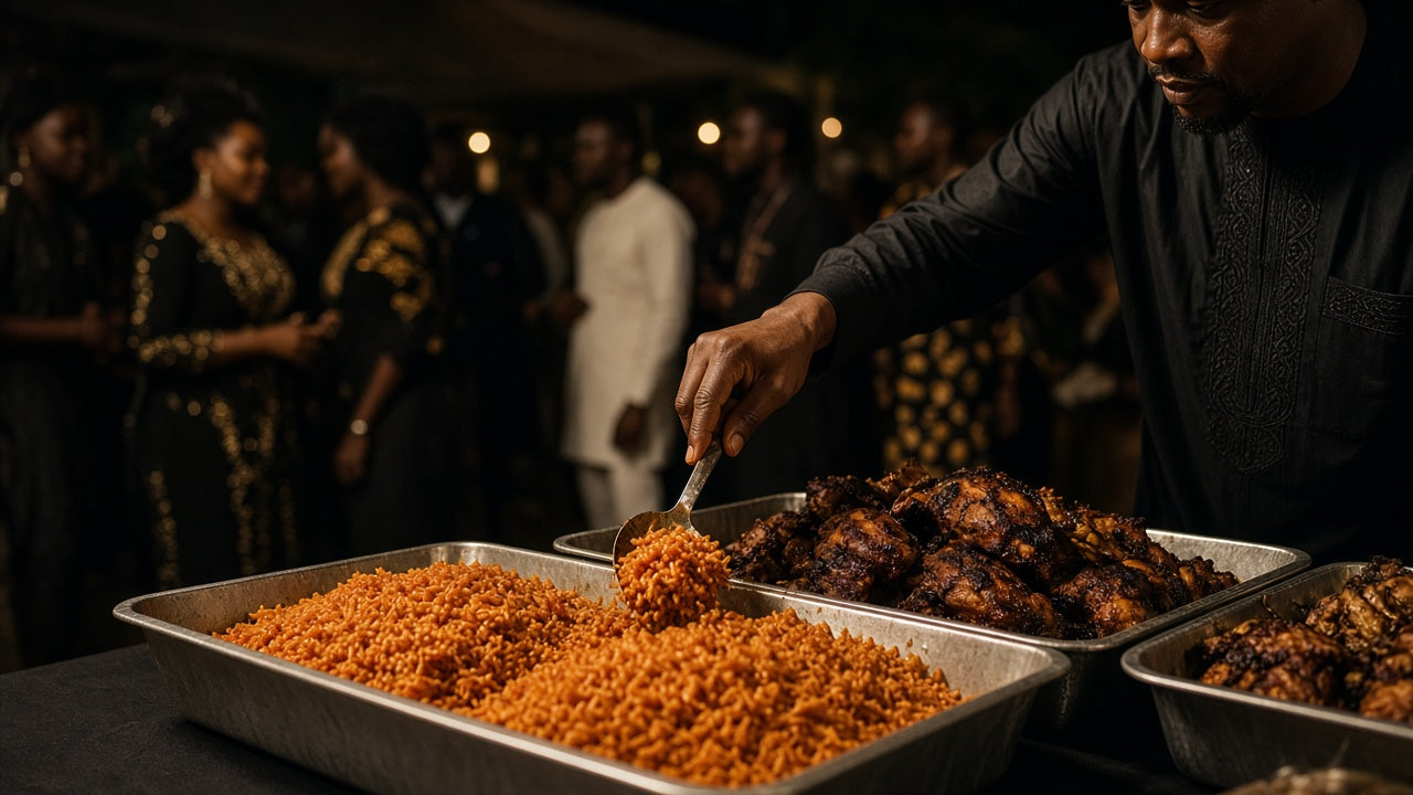 Catering that shows up hungry.